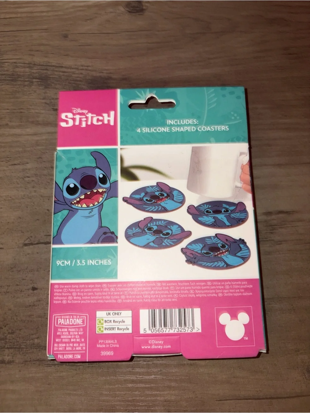 🆕💜 Disney Lilo & Stitch Silicone Coaster Set of 4 | 9cm  | New Damaged Box